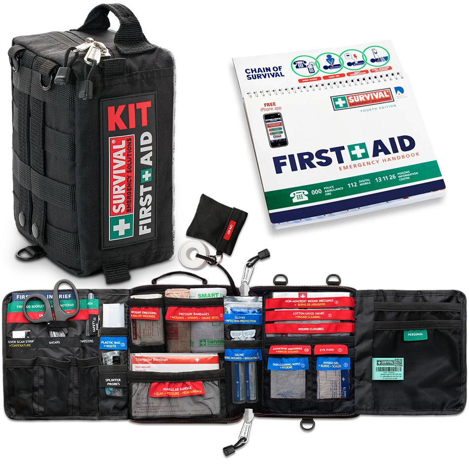 Small First Aid Kit - 105 Pieces Emergency Survival Supplies Aid Kits for Car Home School Office Sports Traveling Hiking Camping Exploring H