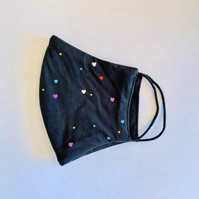 3ply Reusable, Washable Cloth Face Mask, Hearts - SURVIVAL