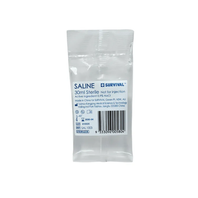 Saline Sodium Chloride Sachet 30ml - SURVIVAL