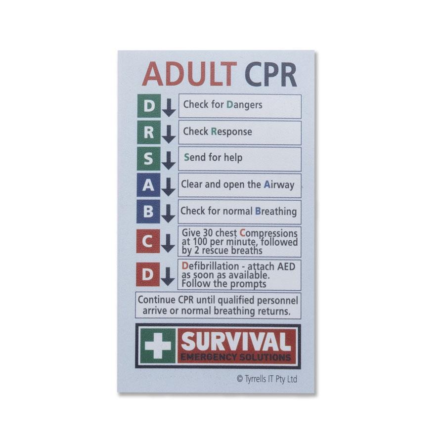 First Aid Restock Item - CPR Card