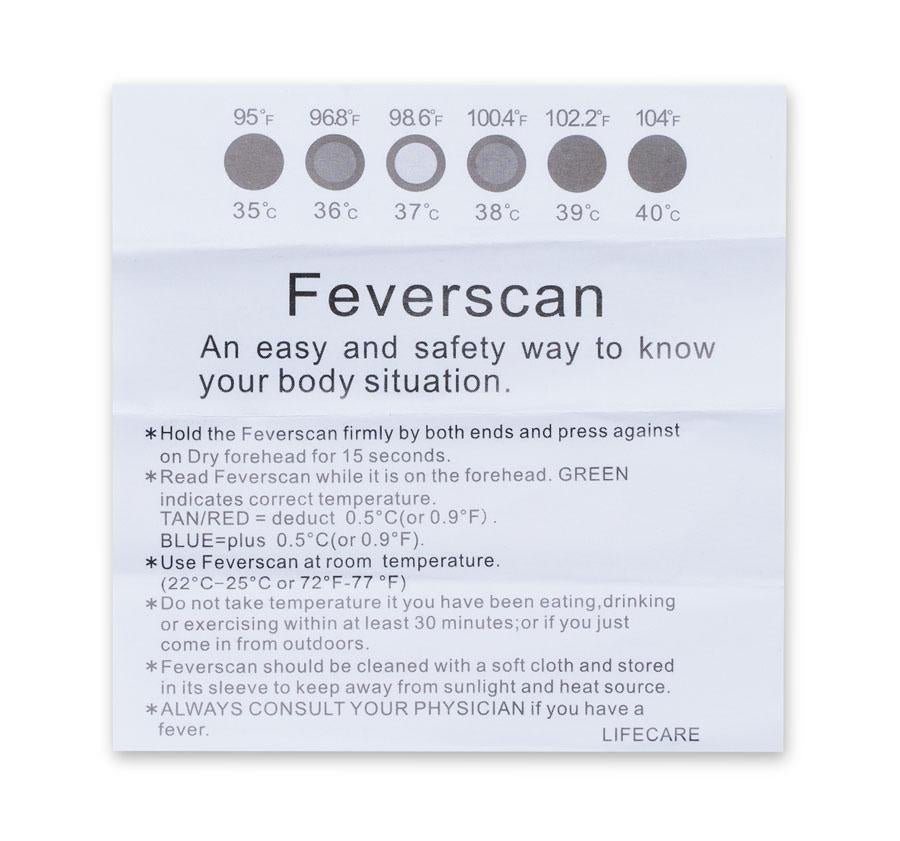 Fever scan strip