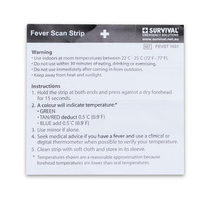 Fever scan strip