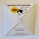 3ply Reusable, Washable Cloth Face Mask, Kids Panda - SURVIVAL